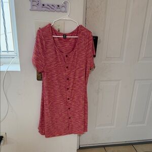 SHEIN Curve Pink and Orange Top